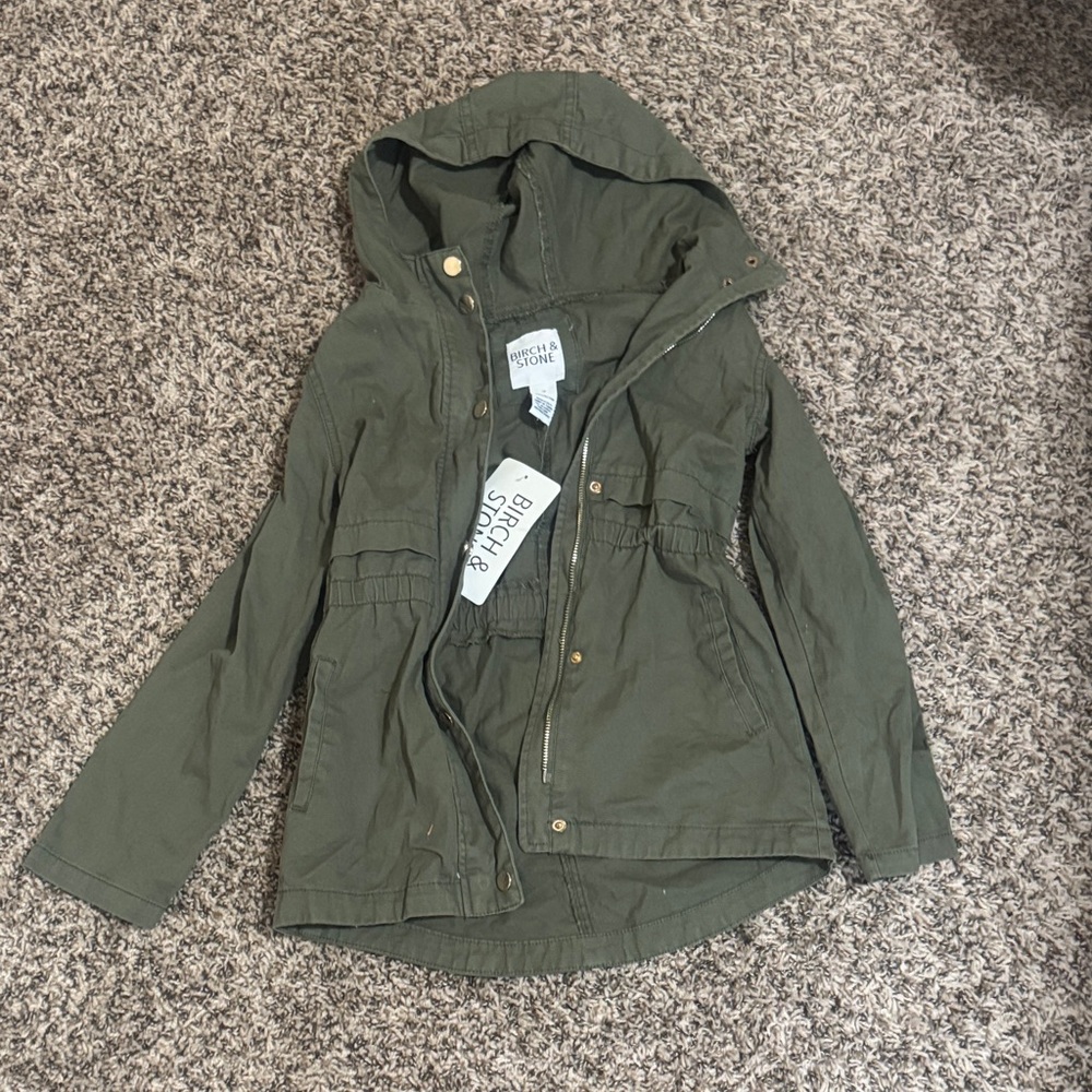 Stylish Olive Green Kids Raincoat